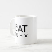 Mug Je mange le raccourci clavier Coller Pun (Devant gauche)