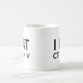 Mug Je mange le raccourci clavier Coller Pun (Centre)