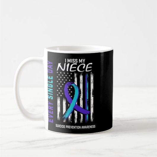 Mug Je Manque Ma Nièce Prévention Du Suicide Ameri (Gauche)