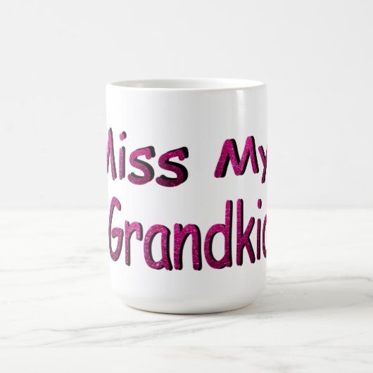 Mug Je manque mes petits-enfants (Centre)