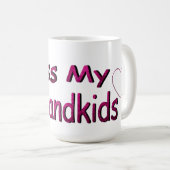 Mug Je manque mes petits-enfants (Devant droit)