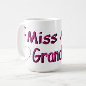 Mug Je manque mes petits-enfants (Devant gauche)