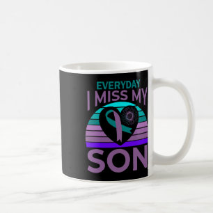 Mug Je Manque Mon Fils Coeur Tournesol Suicide Sensibi