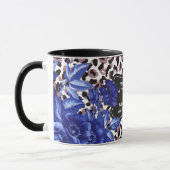 Mug Je marche sur la boue rose florale (Gauche)