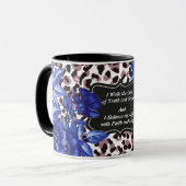 Mug Je marche sur la boue rose florale (Devant gauche)