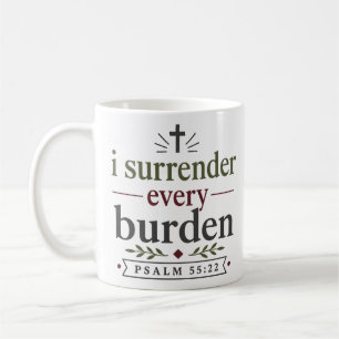 Mug Je me débarrasse de chaque fardeau Citation chréti