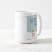 Mug Je me demande si la neige (Devant droit)