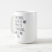 Mug Je me demande si ma Corvette pense aussi à moi (Devant gauche)