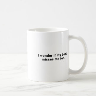 Mug Je me demande si mon bateau me manque aussi Bateau