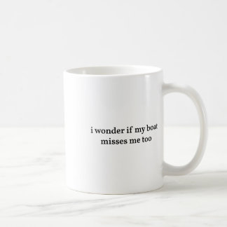 Mug Je me demande si mon bateau me manque aussi en fai