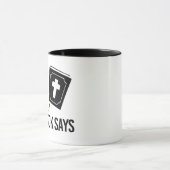 Mug Je me fiche de ce que dit ce livre (Centre)