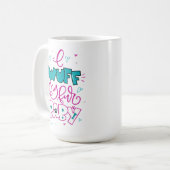 Mug Je me lave mon bébé fourrure, je lâche la main (Devant gauche)