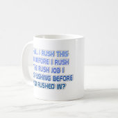 Mug Je me précipitais (Devant gauche)