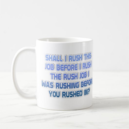 Mug Je me précipitais (Gauche)