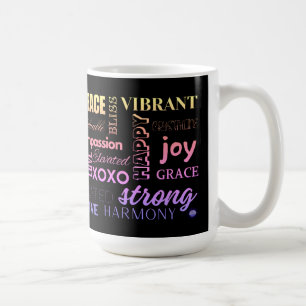 Mug Je me souviens quotidiennement des mots inspiratio