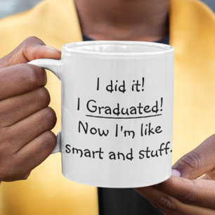 Mug Je me suis diplômé intelligent diplômé citation dr