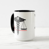 Mug Je me suis rendu au bureau du coroner (Devant gauche)