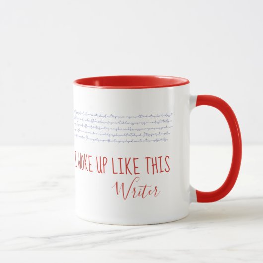 Mug Je me suis réveillé comme ça Mème Drôle Slogan d'é (Droite)