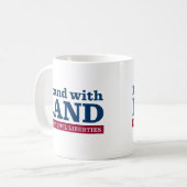 Mug Je me tiens avec le couche-point (Devant gauche)