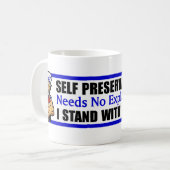 Mug Je me tiens avec l'Israël ! (Devant gauche)