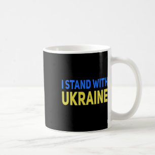 Mug Je me tiens avec l'Ukraine, soutien à la paix et s