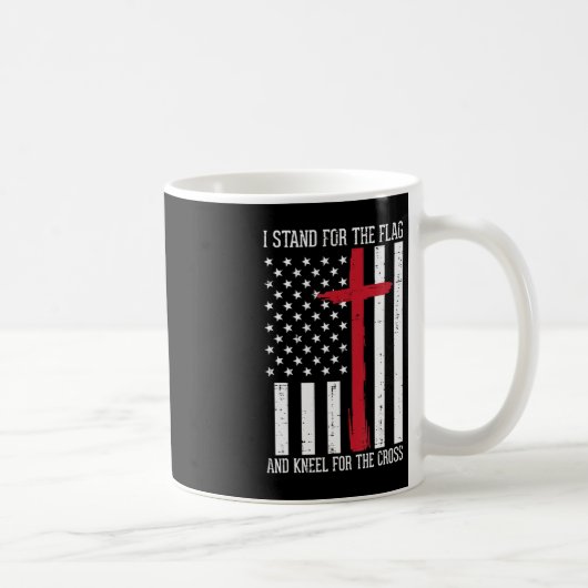 Mug Je Me Trouve Pour Le Drapeau Kneel Pour Cross Memo (Droite)