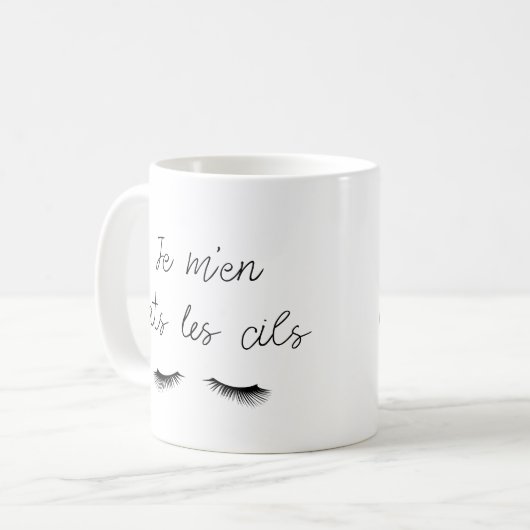 Mug Je m'en bats les cils (Devant gauche)