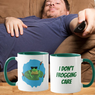 Mug Je m'en fiche complètement Grenouille
