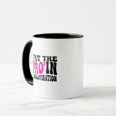 Mug Je mets Pro dans Procrastination (Devant gauche)