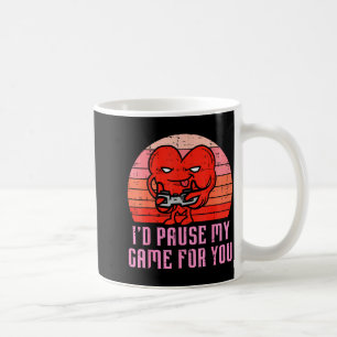 Mug Je mettrais mon jeu en pause pour toi Gamer Heart