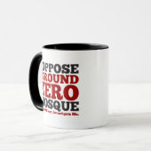 Mug Je m'oppose à la mosquée de point zéro (Devant gauche)