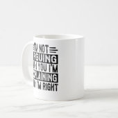 Mug Je n'affirme pas que j'explique juste pourquoi j'a (Devant gauche)