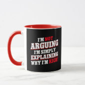 Mug Je n'affirme pas que j'explique juste pourquoi j'a (Gauche)