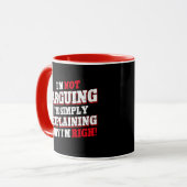 Mug Je n'affirme pas que j'explique juste pourquoi j'a (Devant gauche)