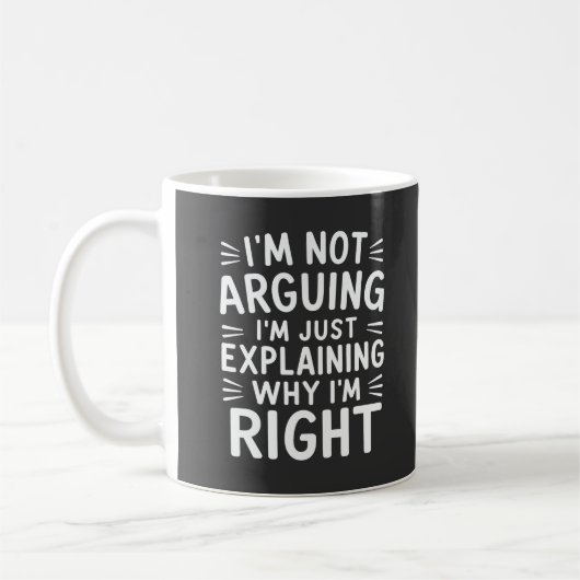 Mug Je n'affirme pas que j'explique juste pourquoi j'a (Gauche)