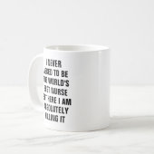 Mug Je n'ai jamais demandé à être le meilleur Bu (Devant gauche)