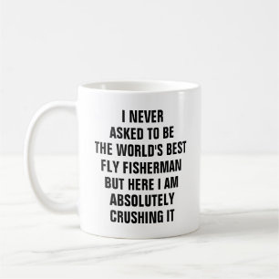 Mug Je n'ai jamais demandé à être le meilleur pêch