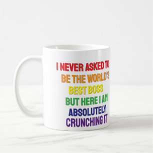 Mug Je n'ai jamais demandé d'être le meilleur café Bos
