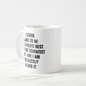Mug Je n'ai jamais demandé d'être le meilleur juricomp (Devant gauche)