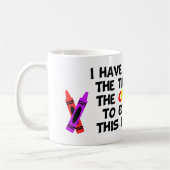 Mug Je n'ai ni le temps ni les crayons…. (Gauche)