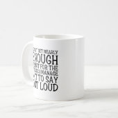 Mug Je n'ai pas assez de crédit Citation sarcastique a (Devant gauche)