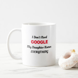Mug Je n'ai pas besoin de Google ma fille sait tout  