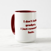 Mug Je n'ai pas de rancune... (Devant gauche)