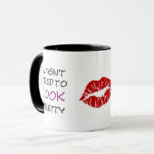 Mug Je n'ai pas été engagé pour mes regards… (Devant gauche)