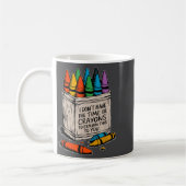 Mug Je n'ai pas le temps ou les crayons de couleur hum (Gauche)