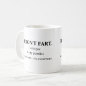 Mug Je n'ai pas peur d'être drôle et grossier (Devant gauche)