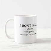 Mug Je n'ai pas peur d'être drôle et grossier (Gauche)