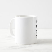 Mug Je n'aime pas des personnes de matin. et ainsi de (Devant gauche)