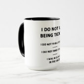 Mug Je n'aime pas être chatouillé (Devant gauche)