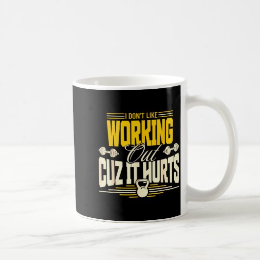 Mug Je n'aime pas faire de l'exercice parce que ça fai (Droite)